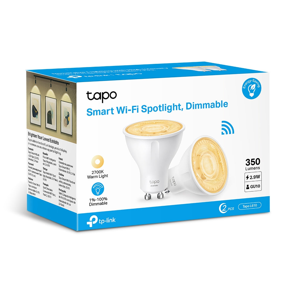 TP-Link Tapo Smart Wi-Fi Spotlight, Dimmable