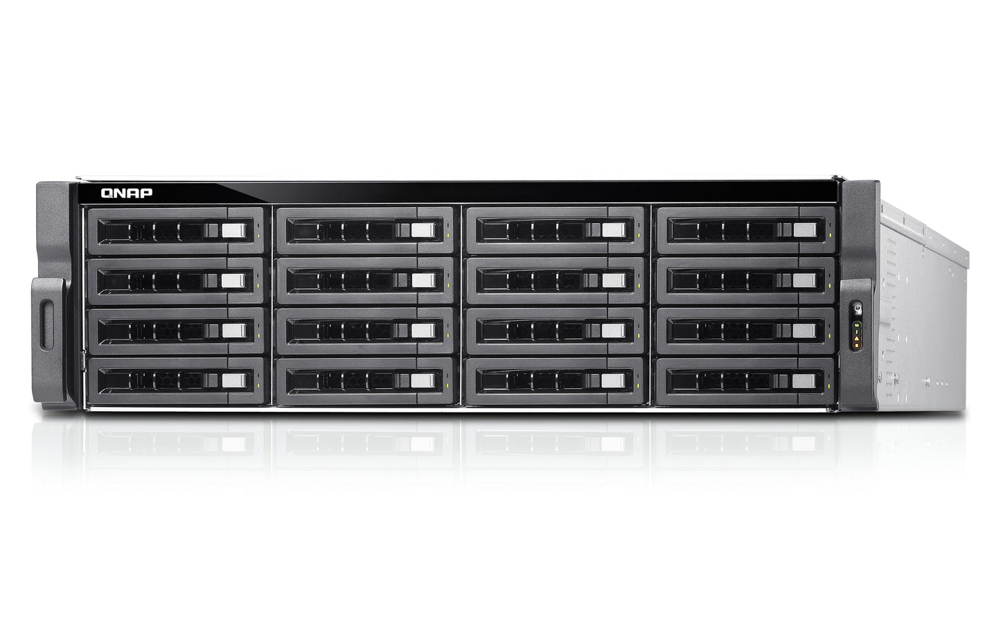 QNAP TDS-16489U R2 NAS Rack (3U) Intel® Xeon® E5 v4 E5-2620V4 64 GB DDR4 0 TB QNAP QES Black, Grey