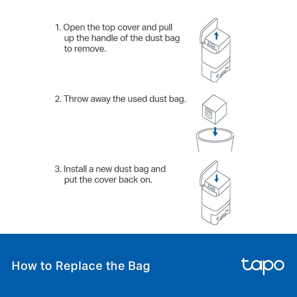 TP-Link Tapo Robot Vacuum Disposable Dust Bag