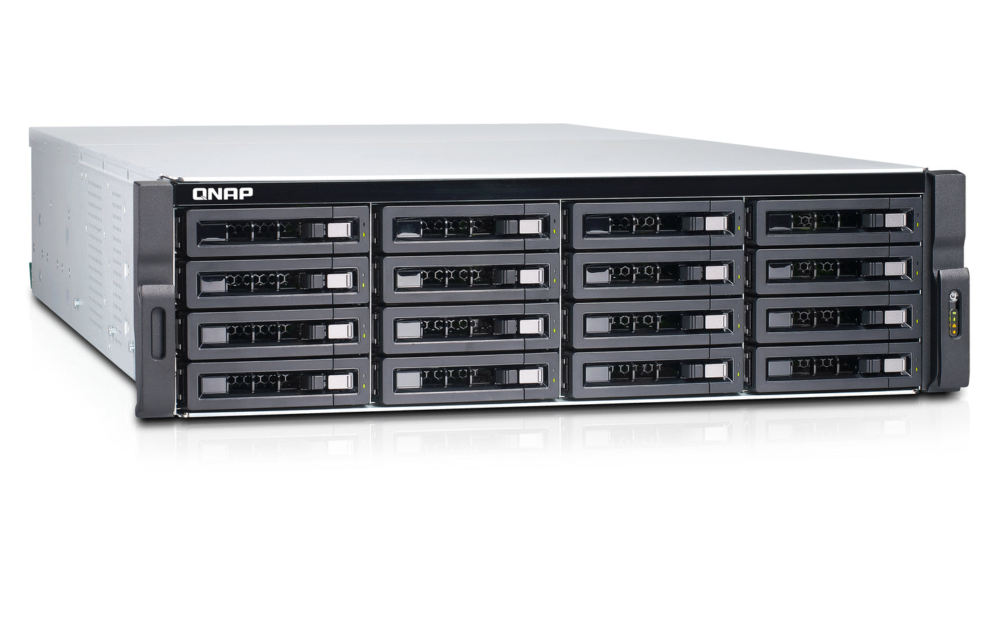 QNAP TDS-16489U R2 NAS Rack (3U) Intel® Xeon® E5 v4 E5-2620V4 64 GB DDR4 0 TB QNAP QES Black, Grey