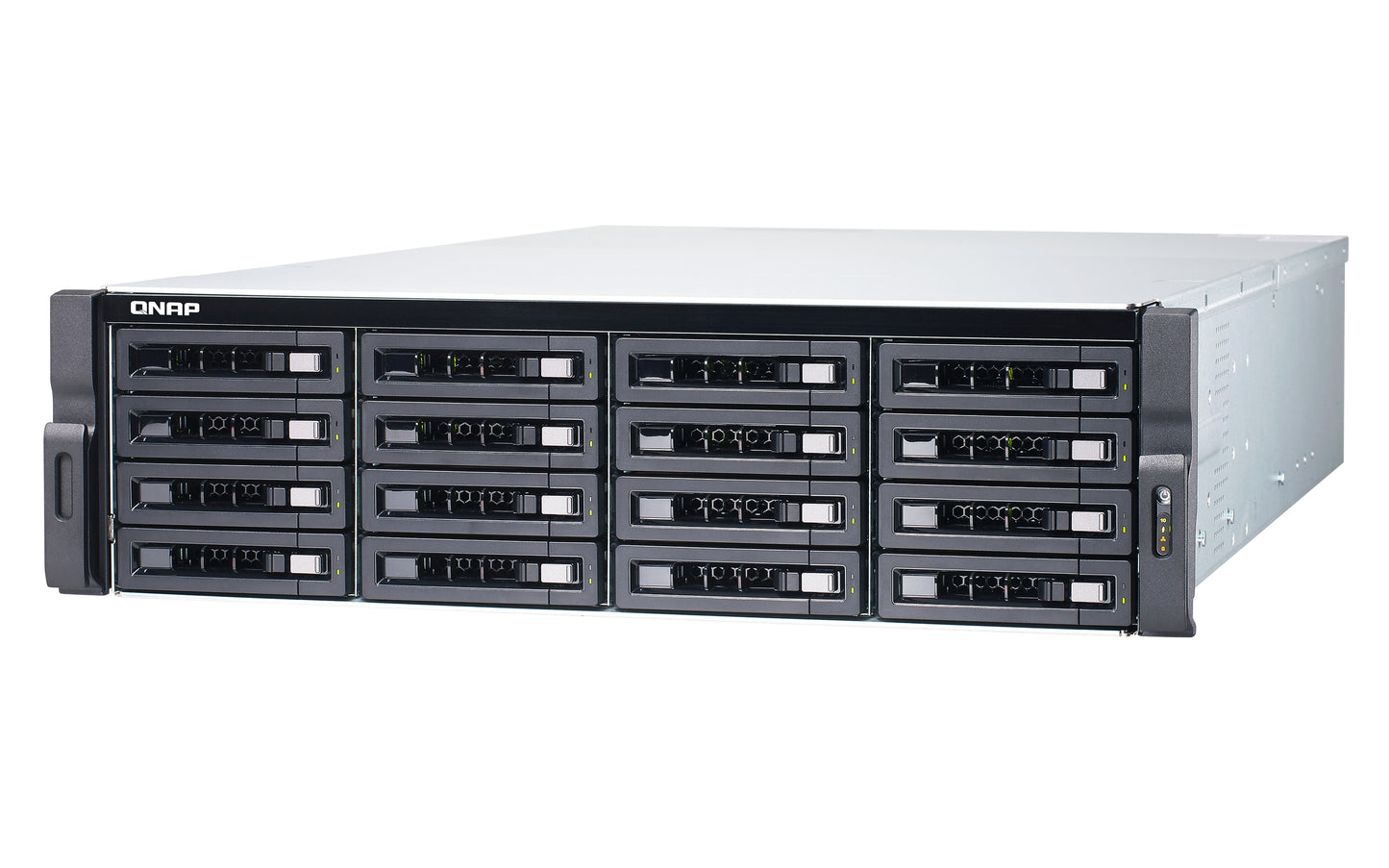 QNAP TDS-16489U R2 NAS Rack (3U) Intel® Xeon® E5 v4 E5-2620V4 64 GB DDR4 0 TB QNAP QES Black, Grey