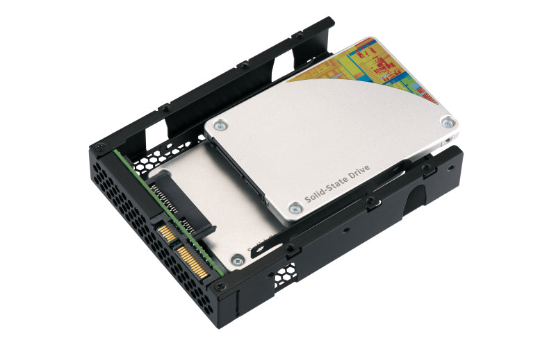 QNAP QDA-A2AR storage drive enclosure HDD/SSD enclosure Black 2.5"