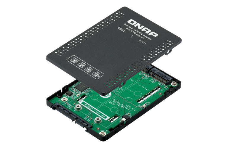 QNAP QDA-A2MAR storage drive enclosure SSD enclosure Black M.2