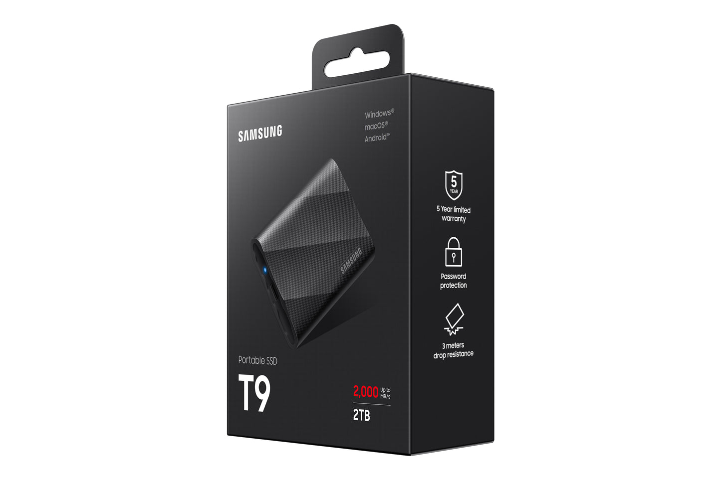 Samsung MU-PG2T0B 2 TB USB Type-C 3.2 Gen 2 (3.1 Gen 2) Black