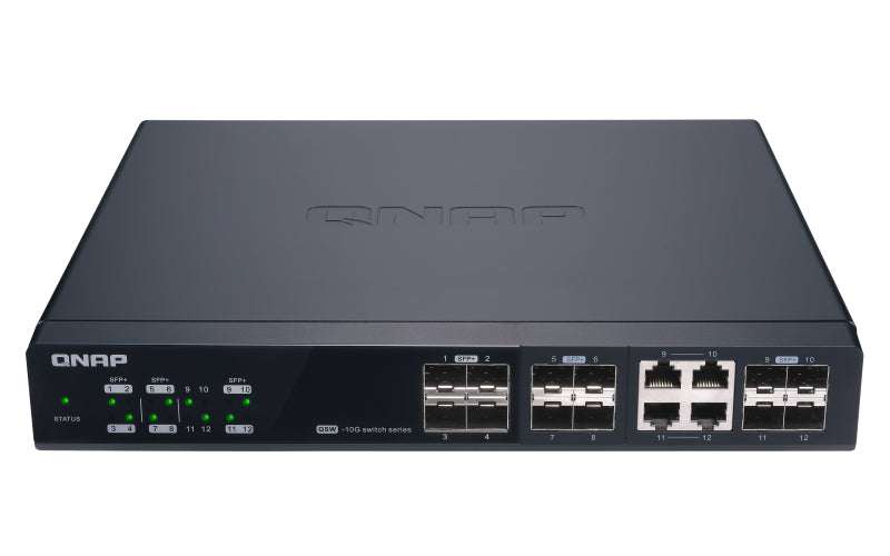 QNAP QSW-M1204-4C network switch Managed 10G Ethernet (100/1000/10000) Black