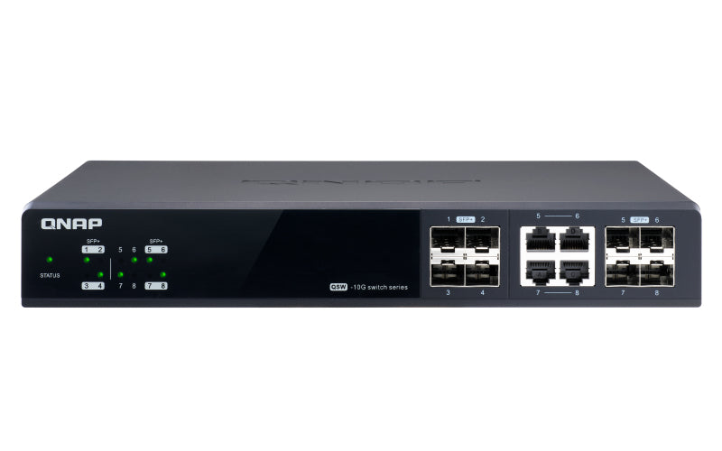 QNAP QSW-M804-4C network switch Managed 10G Ethernet (100/1000/10000) Black