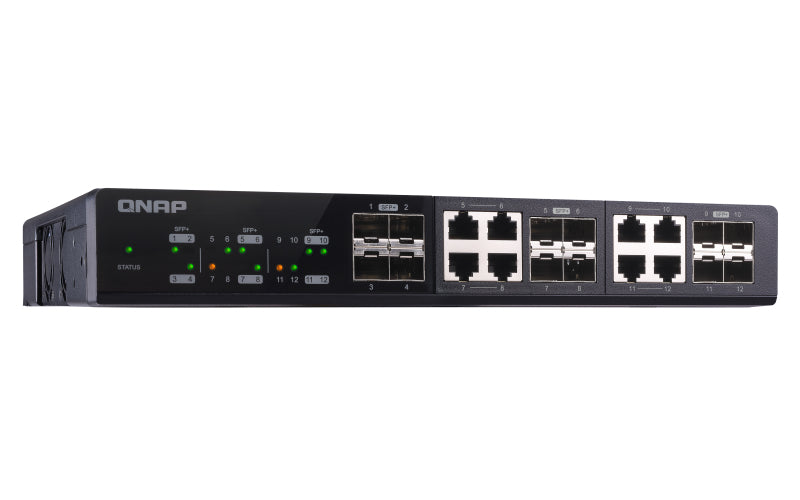 QNAP QSW-M1208-8C network switch Managed L2 Black