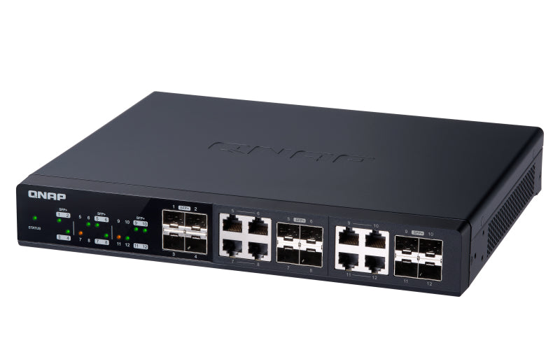 QNAP QSW-M1208-8C network switch Managed L2 Black