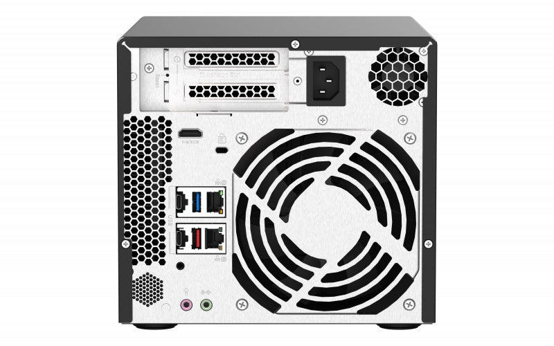 QNAP QVP-41A NAS/storage server Tower Intel® Pentium® G5400T 8 GB DDR4 0 TB QVR Pro OS (QVP) Black