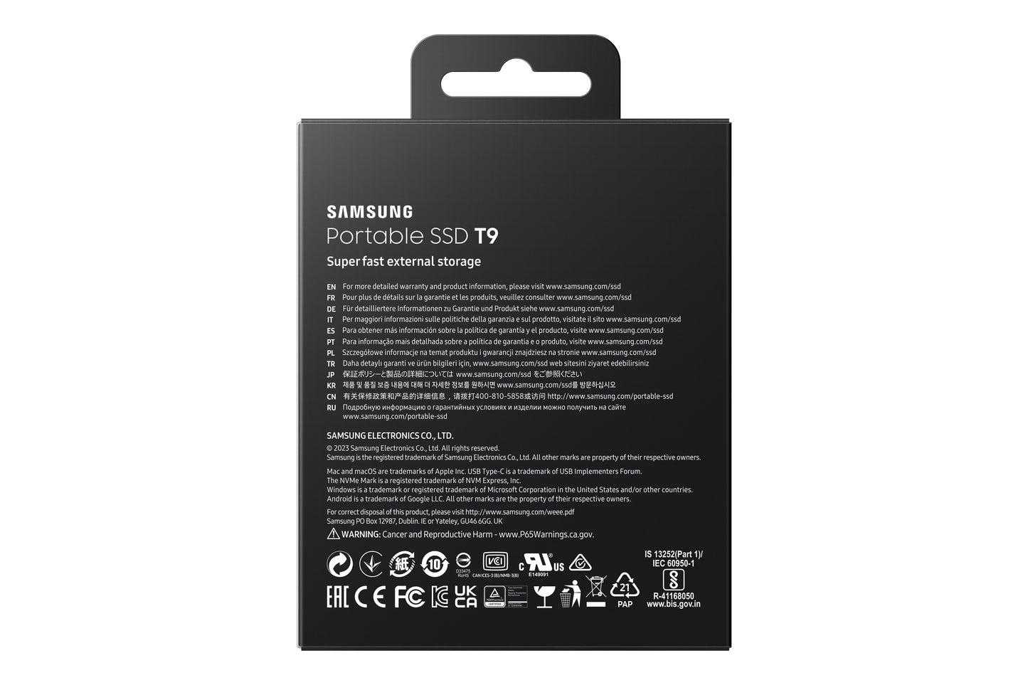 Samsung MU-PG2T0B 2 TB USB Type-C 3.2 Gen 2 (3.1 Gen 2) Black