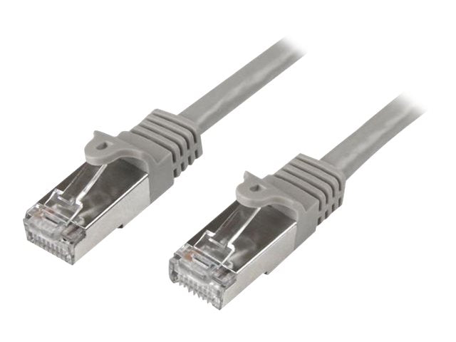 StarTech.com 3m CAT6 Ethernet Cable, 10 Gigabit Shielded Snagless RJ45 100W PoE Patch Cord, CAT 6 10GbE SFTP Network Cable w/Strain Relief, Grey, Fluke Tested/Wiring is UL Certified/TIA