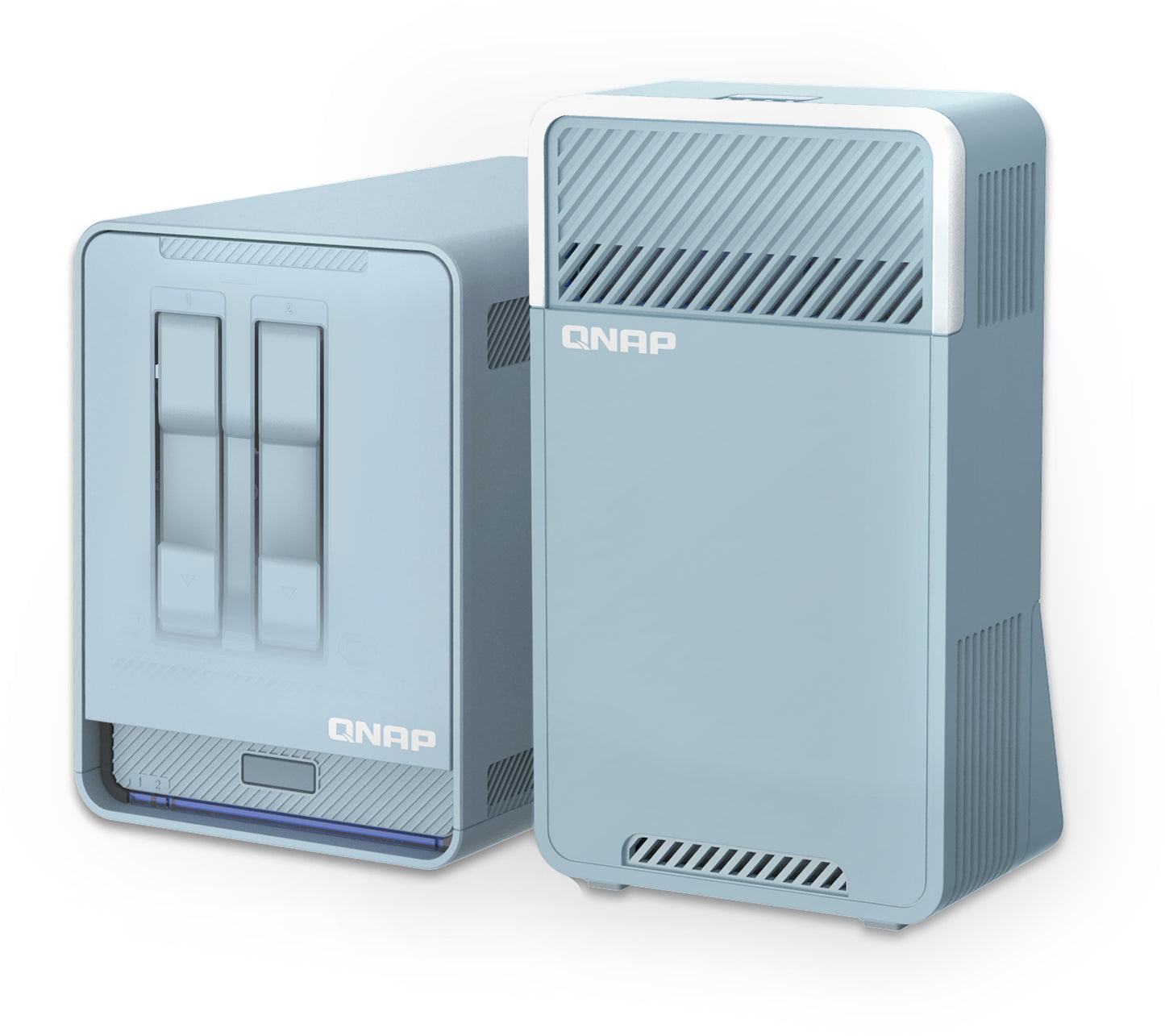 QNAP QMiroPlus-201W NAS Desktop Intel® Celeron® J4125 4 GB DDR4 0 TB QNAP Turbo System Blue