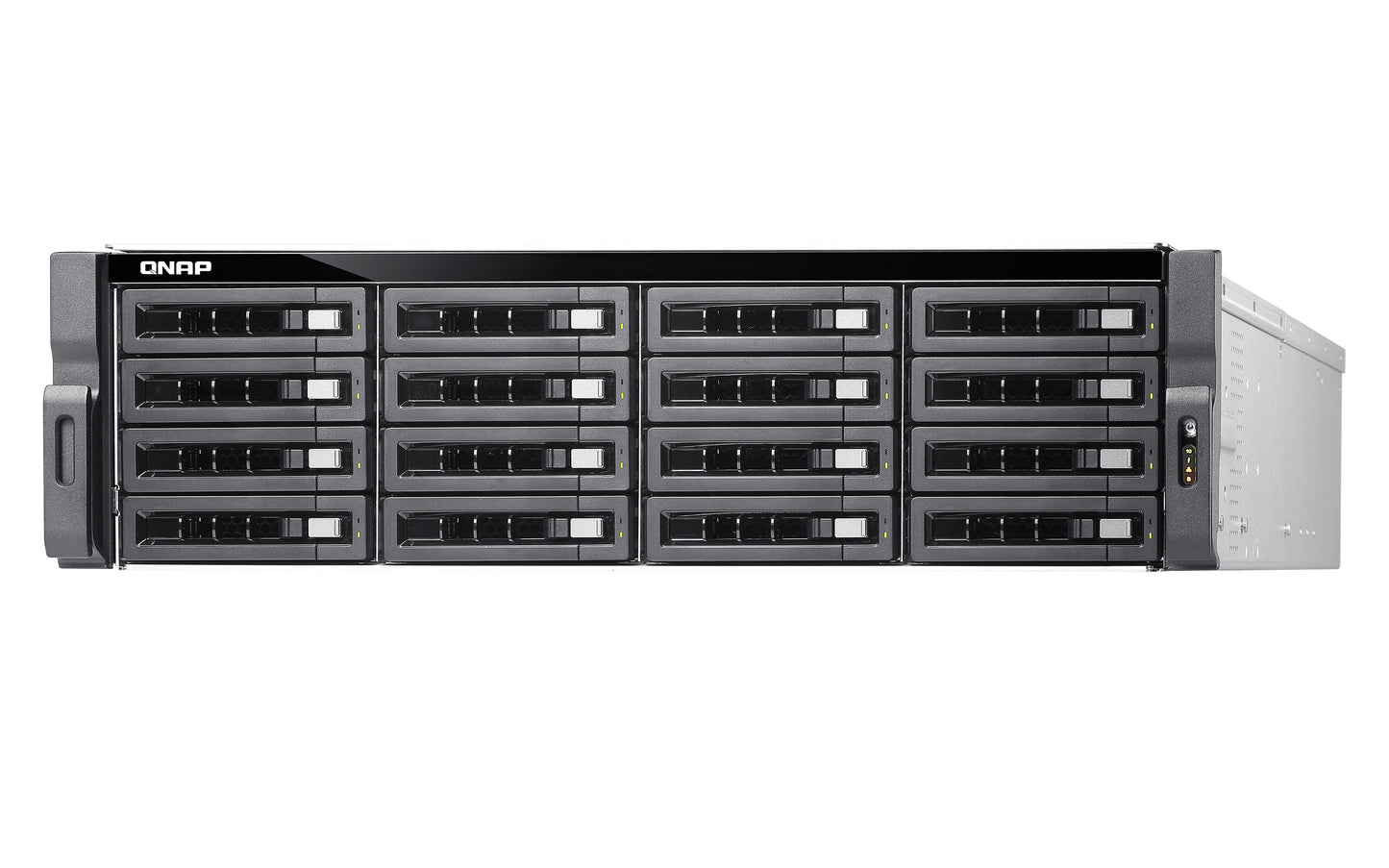 QNAP TDS-16489U R2 NAS Rack (3U) Intel® Xeon® E5 v4 E5-2620V4 128 GB DDR4 0 TB QNAP QES Black, Grey