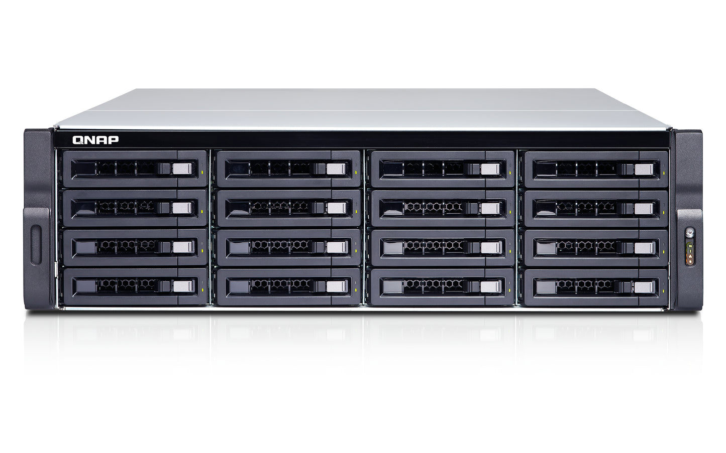 QNAP TDS-16489U R2 NAS Rack (3U) Intel® Xeon® E5 v4 E5-2620V4 64 GB DDR4 0 TB QNAP QES Black, Grey