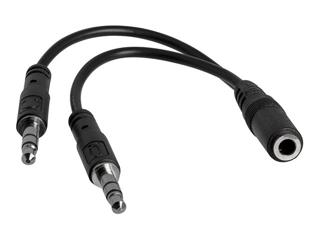 StarTech.com 3.5mm 4 Position to 2x 3 Position 3.5mm Headset Splitter Adapter