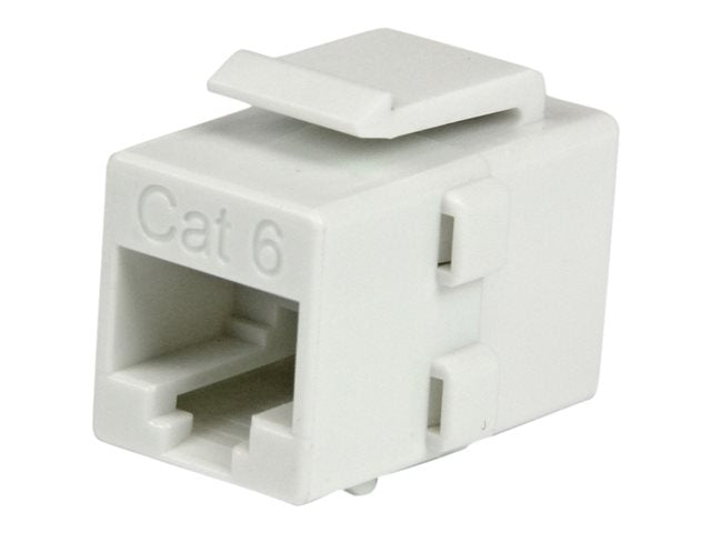 StarTech.com White Cat 6 RJ45 Keystone Jack Network Coupler F/F