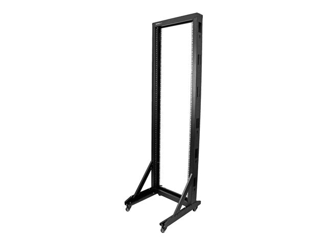 StarTech.com 42U Mobile Open Frame Network Rack with Wheels- 663lbs