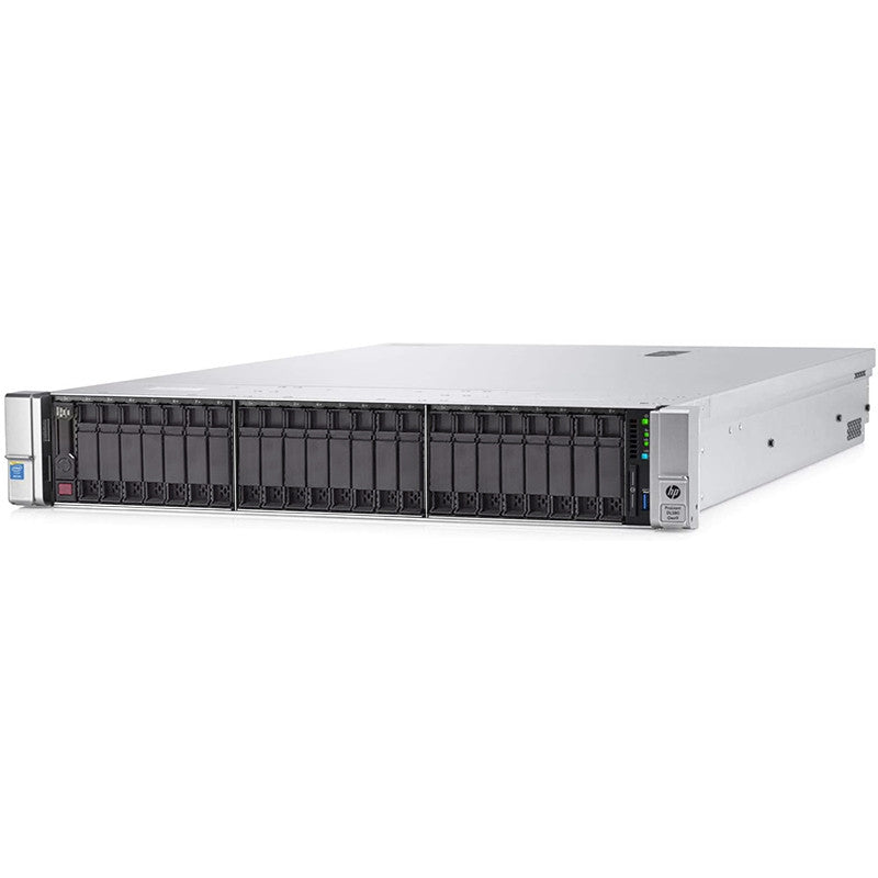 HPE ProLiant DL380 Gen9 Rack Server 24x2.5" Bay Chassis, Dual Intel Xeon E5-2697 v3, 512GB RAM, 1x 600GB 10K SAS, P440ar Controller, Dual 800W PSU, EuroPC 3 YR WTY