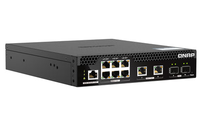 QNAP QSW-M2106PR-2S2T network switch Managed L2 10G Ethernet (100/1000/10000) Power over Ethernet (PoE) 1U Black