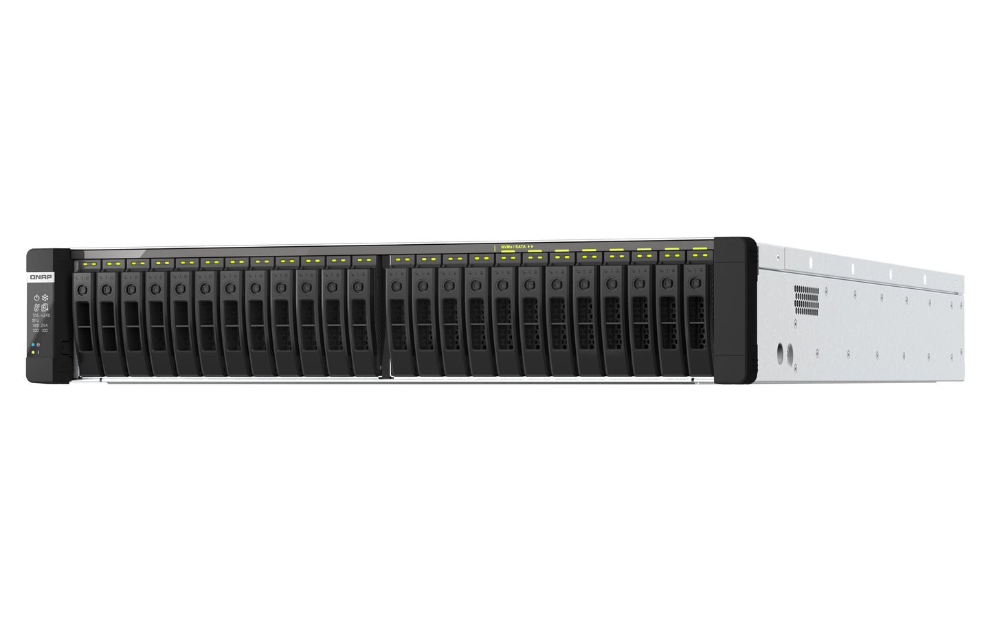 QNAP TDS-h2489FU NAS Rack (2U) Intel Xeon Silver 4314 256 GB DDR4 0 TB QuTS hero Black, Silver