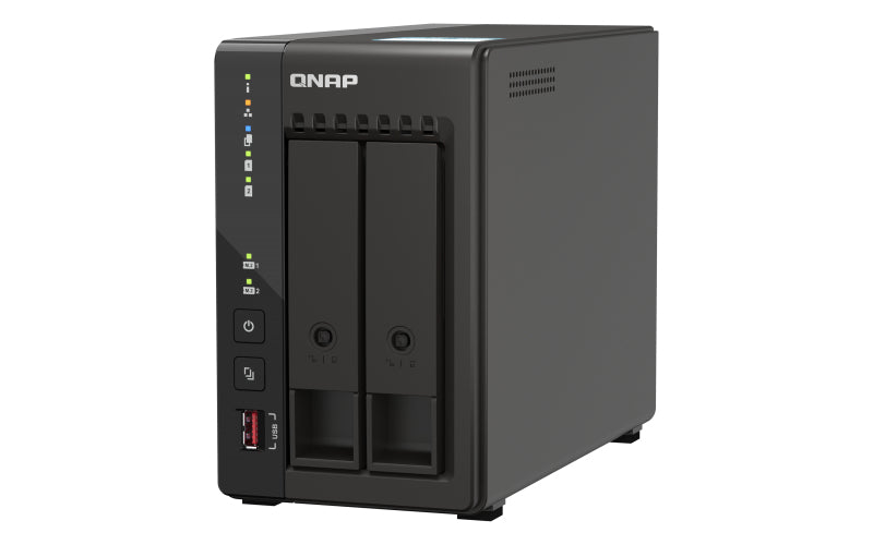 QNAP TS-253E NAS Tower Intel® Celeron® J6412 8 GB 20 TB HDD QNAP QTS Black