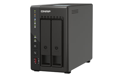 QNAP TS-253E NAS Tower Intel® Celeron® J6412 8 GB 20 TB HDD QNAP QTS Black