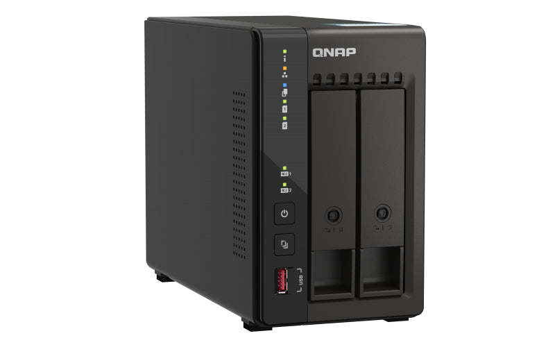 QNAP TS-253E NAS Tower Intel® Celeron® J6412 8 GB 20 TB HDD QNAP QTS Black
