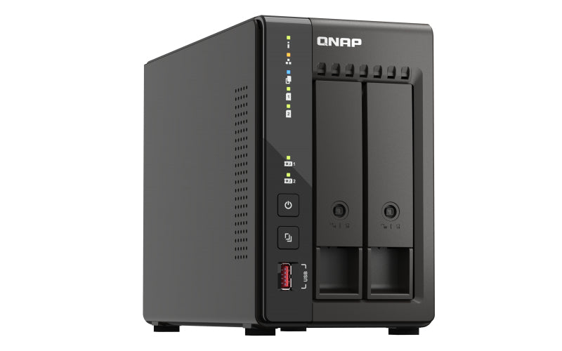 QNAP TS-253E NAS Tower Intel® Celeron® J6412 8 GB 8 TB HDD QNAP QTS Black