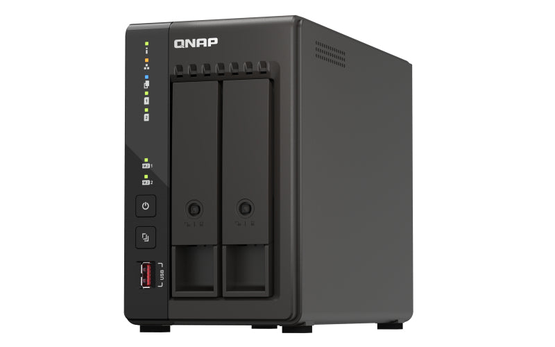QNAP TS-253E NAS Tower Intel® Celeron® J6412 8 GB 8 TB HDD QNAP QTS Black