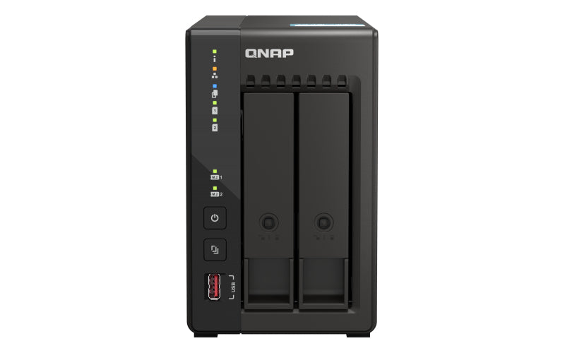 QNAP TS-253E NAS Tower Intel® Celeron® J6412 8 GB 20 TB HDD QNAP QTS Black
