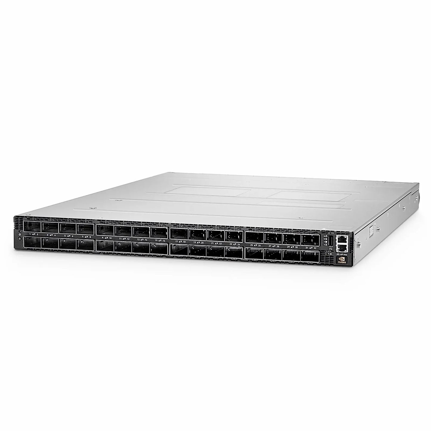 MQM9700-NS2F, NVIDIA® 64-Port NDR 400G InfiniBand Data Center Switch, 32 OSFP Ports, Managed, x86 Dual Core, NVIDIA Quantum™-2 Chip, P2C Airflow