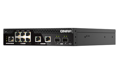 QNAP QSW-M2106PR-2S2T network switch Managed L2 10G Ethernet (100/1000/10000) Power over Ethernet (PoE) 1U Black