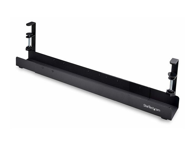 StarTech.com Under Desk Cable Management Tray, Clamp-on Installation