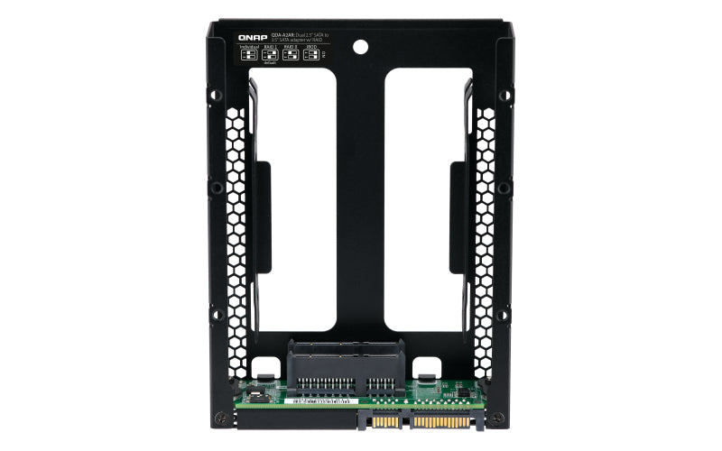 QNAP QDA-A2AR storage drive enclosure HDD/SSD enclosure Black 2.5"