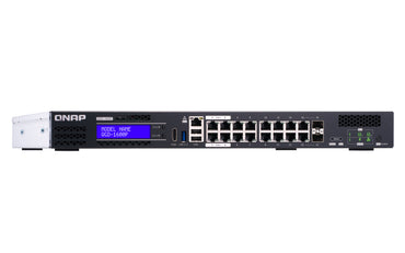 QNAP QGD-1600P Managed Gigabit Ethernet (10/100/1000) Power over Ethernet (PoE) 1U Black, Grey