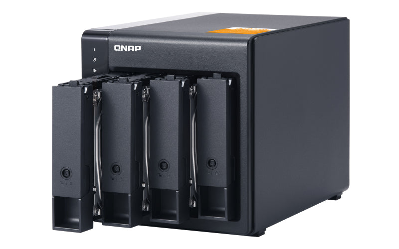 QNAP TL-D400S HDD/SSD enclosure Black 2.5/3.5"