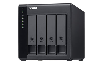 QNAP TL-D400S HDD/SSD enclosure Black 2.5/3.5"