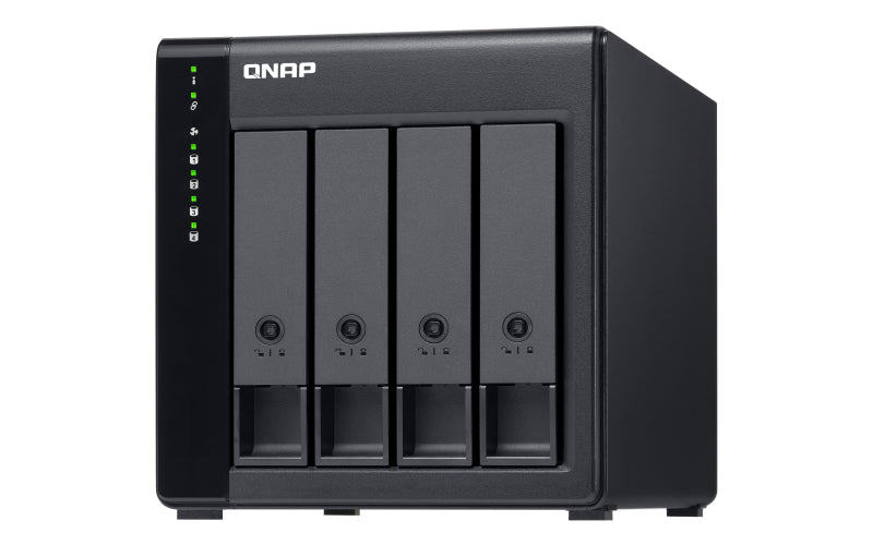QNAP TL-D400S HDD/SSD enclosure Black 2.5/3.5"