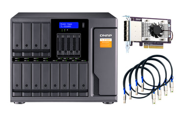QNAP TL-D1600S HDD/SSD enclosure Black, Grey 2.5/3.5"