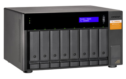 QNAP TL-D800S HDD/SSD enclosure Black 2.5/3.5"