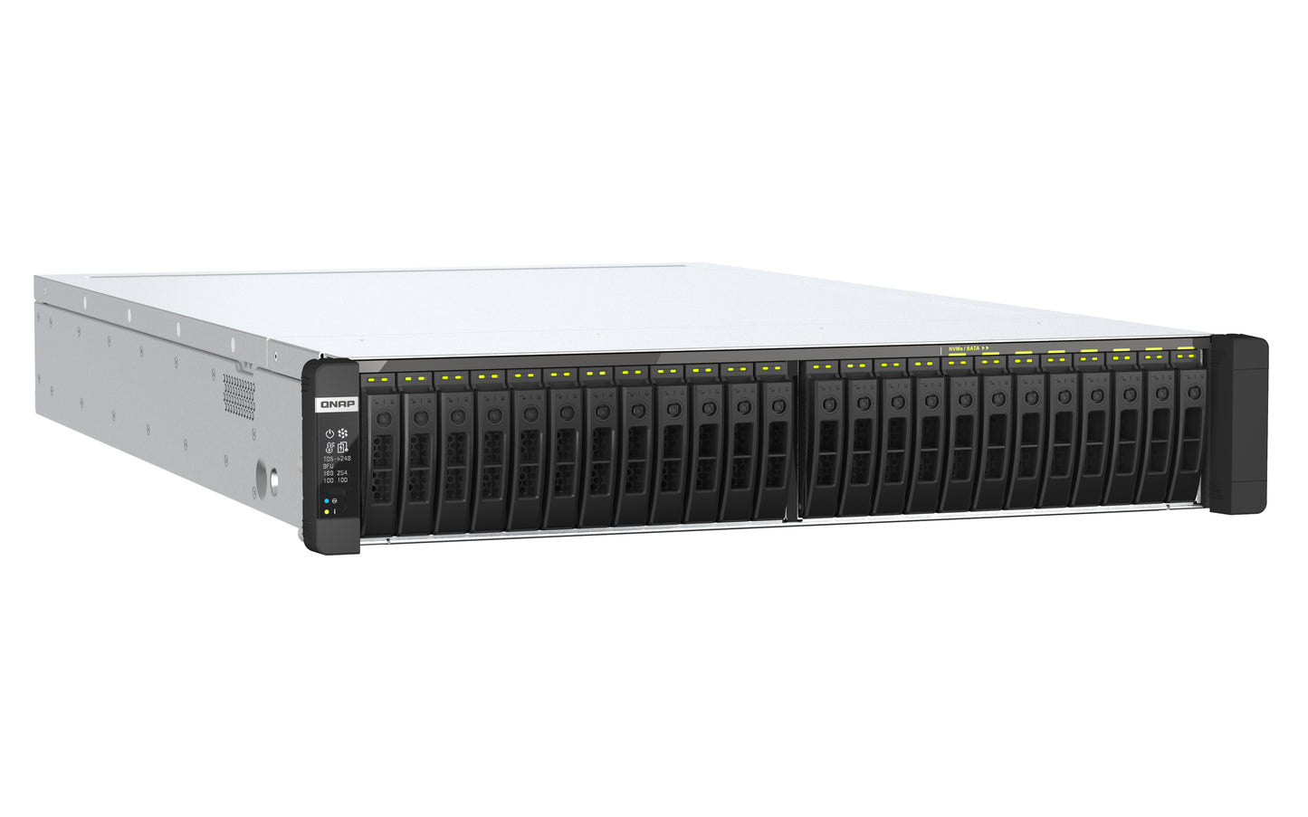 QNAP TDS-h2489FU NAS Rack (2U) Intel Xeon Silver 4314 256 GB DDR4 0 TB QuTS hero Black, Silver