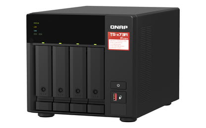 QNAP TS-473A NAS Tower Ryzen Embedded V1500B 8 GB DDR4 40 TB HDD QNAP Turbo System Black