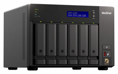 QNAP QVP-63A NAS/storage server Tower Intel® Core™ i3 i3-8100T 16 GB DDR4 0 TB QVR Pro OS (QVP) Black