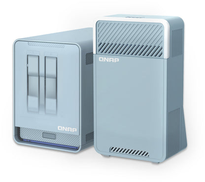 QNAP QMiroPlus-201W NAS Desktop Intel® Celeron® J4125 4 GB DDR4 0 TB QNAP Turbo System Blue
