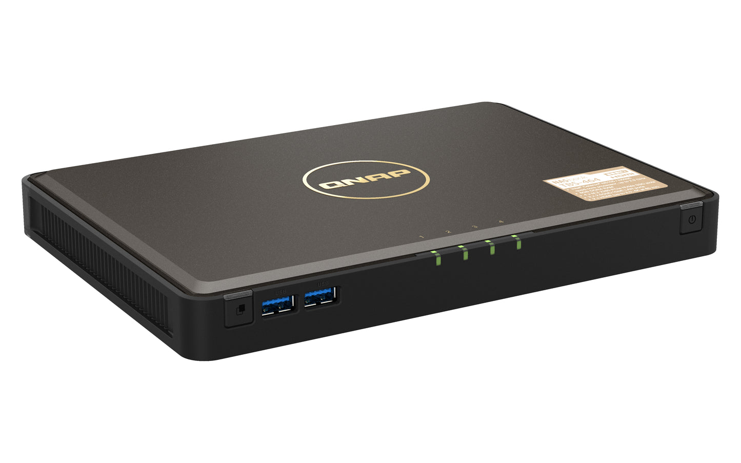 QNAP TBS-464 NAS Desktop Intel® Celeron® N5105 8 GB DDR4 0 TB QNAP Turbo System Black