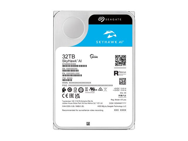 Seagate SkyHawk AI - hard drive - 32 TB - SATA 6Gb/s