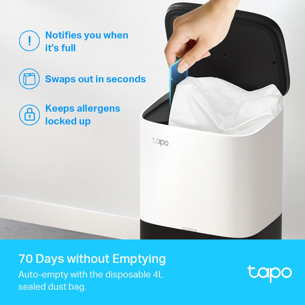 TP-Link Tapo RV30 Plus 4.4 L Bagless Black, Grey, White