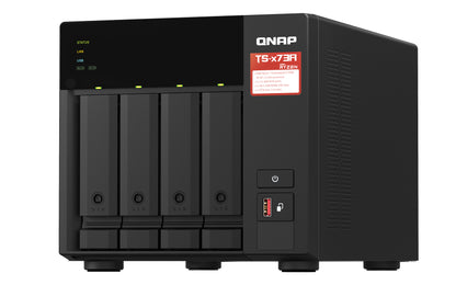QNAP TS-473A NAS Tower Ryzen Embedded V1500B 8 GB DDR4 40 TB HDD QNAP Turbo System Black