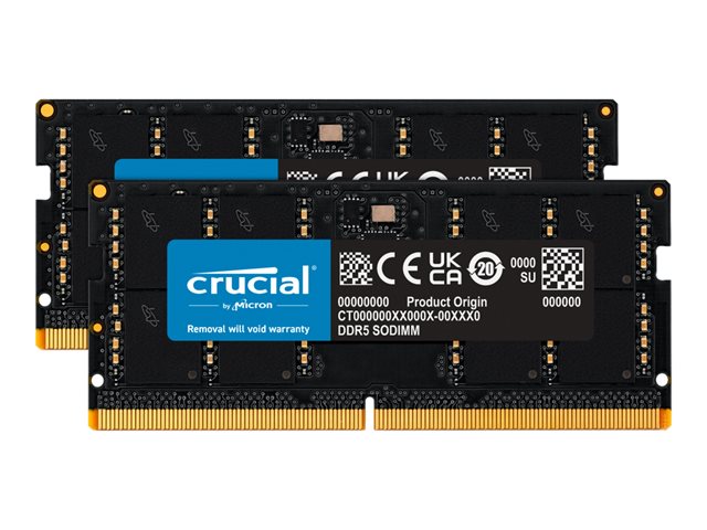 Crucial - DDR5 - kit - 64 GB: 2 x 32 GB - SO-DIMM 262-pin / PC5-44800